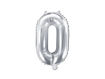 Picture of FOIL BALLOON NUMBER 0 SILVER 16 INCH